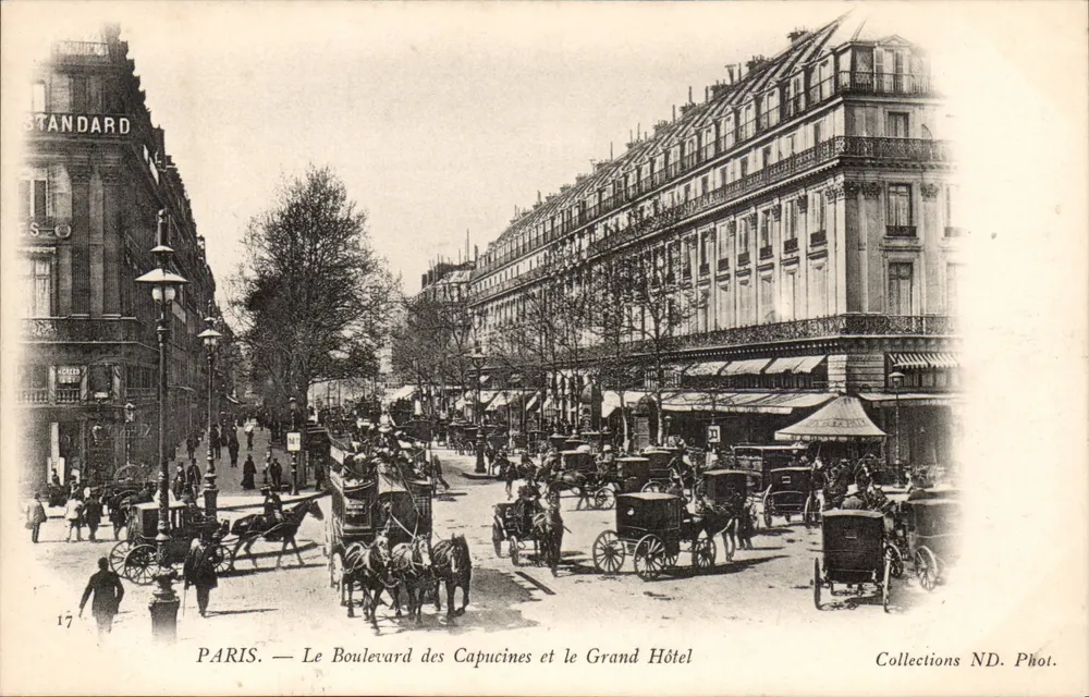 Paris — Der Boulevard des Capucines und das Grand Hôtel — Collections ND. Phot. - Vorderseite
