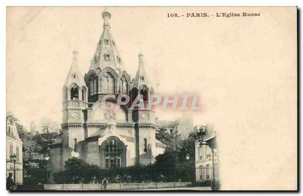 Paris - Die Russische Kirche — Verlag Graphil, Nr. 108 - Vorderseite