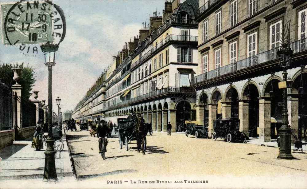 PARIS — LA RUE DE RIVOLI AUX TUILERIES — Verlag: Imp. Jaspard, Paris - Vorderseite