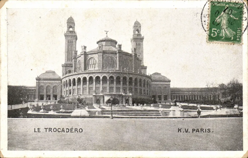 O Trocadéro — Paris — K.V. Paris - Frente
