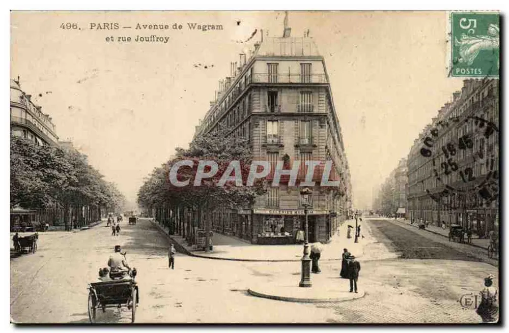 Paris — Avenue de Wagram und rue Jouffroy — unbekannter Verlag, Nr. 496 - Vorderseite