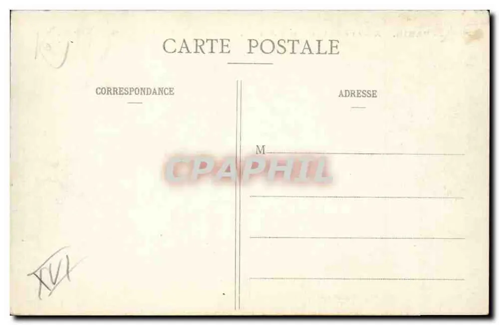 Paris - Avenida da Grande Armée, vista tirada do topo do Arco do Triunfo — editor A. Léaure, n° 634 - Verso