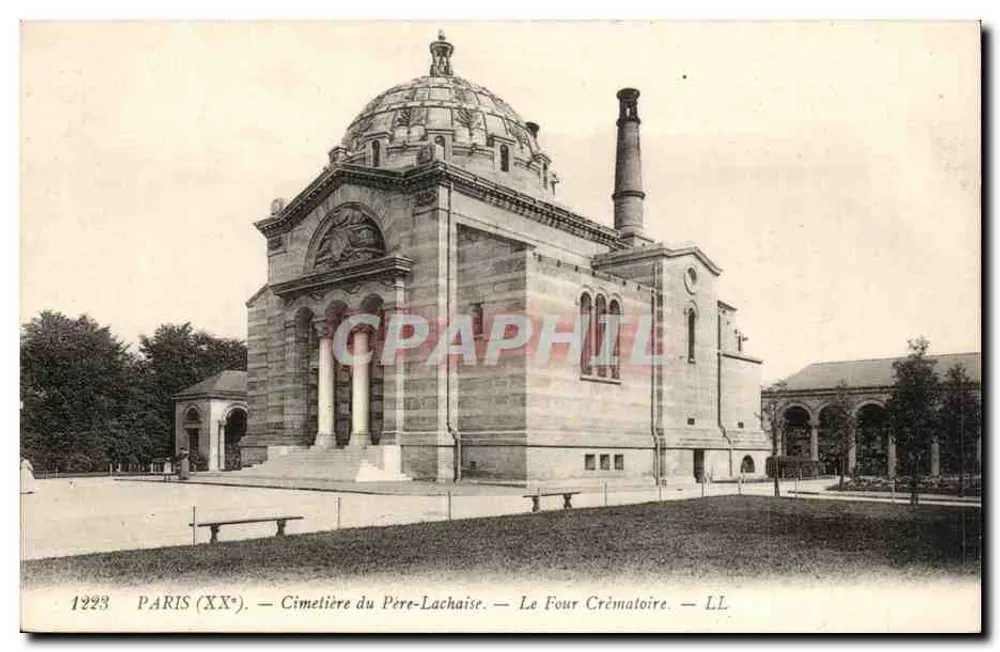 Paris (20. Jahrhundert) — Cimetière du Père-Lachaise — Le Four Crématoire — LL - Vorderseite