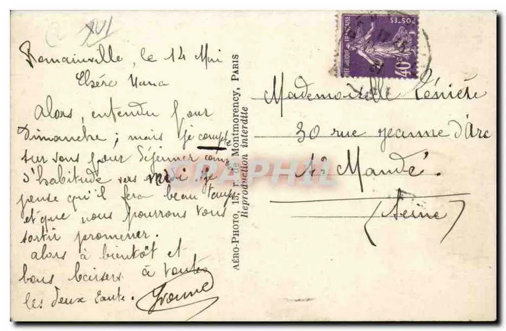 Paris — Place du Trocadéro — Aéro-Photo 35 - Verso