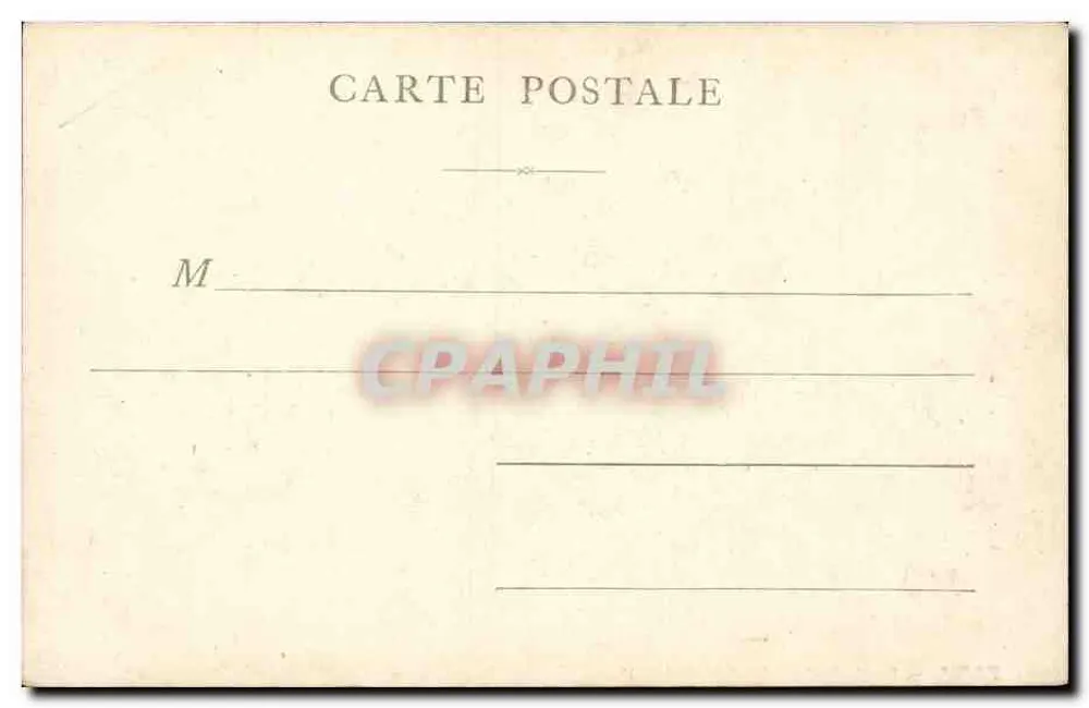 Paris — Boulevard de la Madeleine — vista com colunata e passeio - Verso