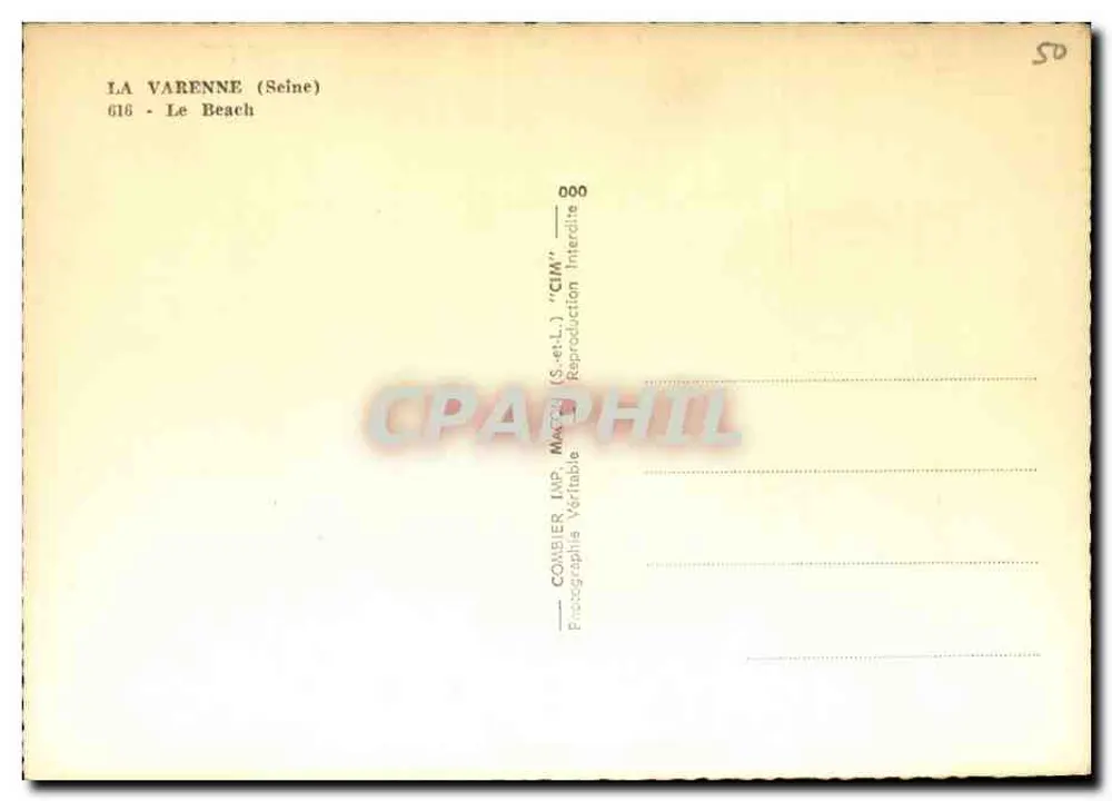 La Varenne (Seine) — O Beach — editor CIM - Verso