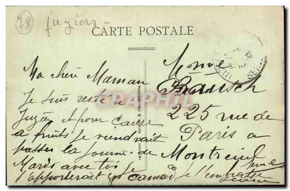A Seine - Ponta da Ilha — Editor G. Davoust - Verso