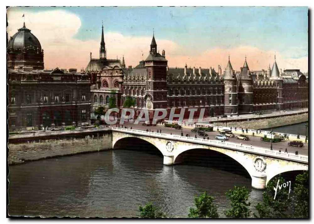 Paris — Der Pont au Change und das Palais de Justice — Yvon - Vorderseite