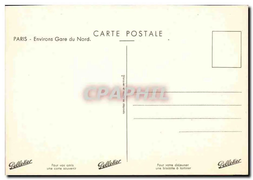 Restaurant Libre Service Biard — Paris - Umgebung Gare du Nord — Pelletier - Rückseite