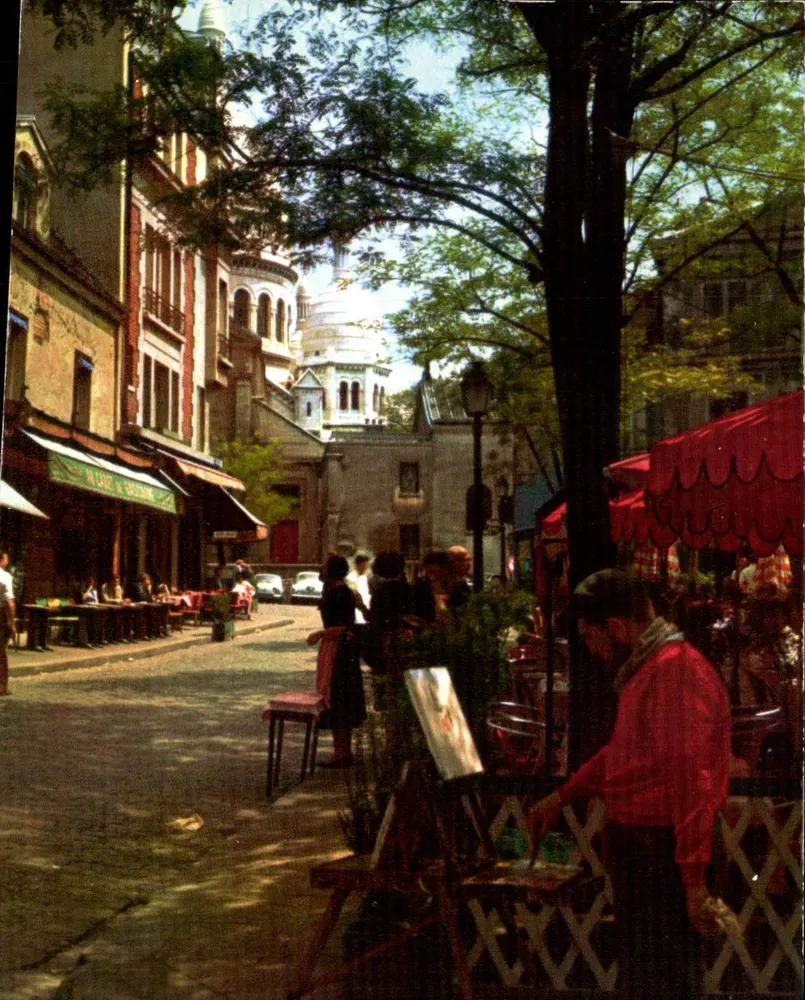Montmartre - Place du Tertre — Éditions Yvon, n° 3281 - Frente