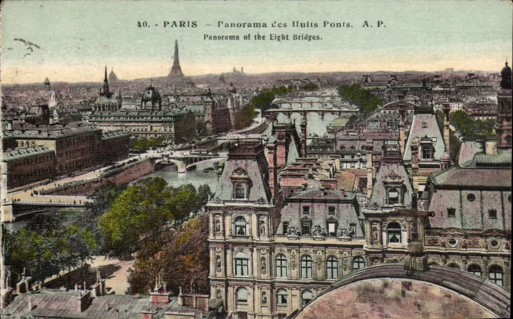PARIS — Panorama der Acht Brücken — A.P. - Vorderseite