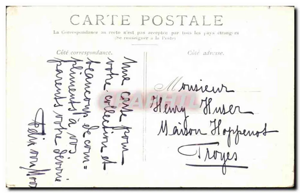 Paris — O Panteão — Editor não identificado, n° de série não visível - Verso