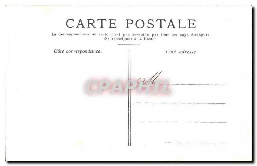 Paris — A Place de la Concorde — editor não identificado - Verso