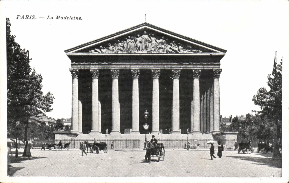 Paris — A Madeleine — Editor não identificado, número de série não visível - Frente