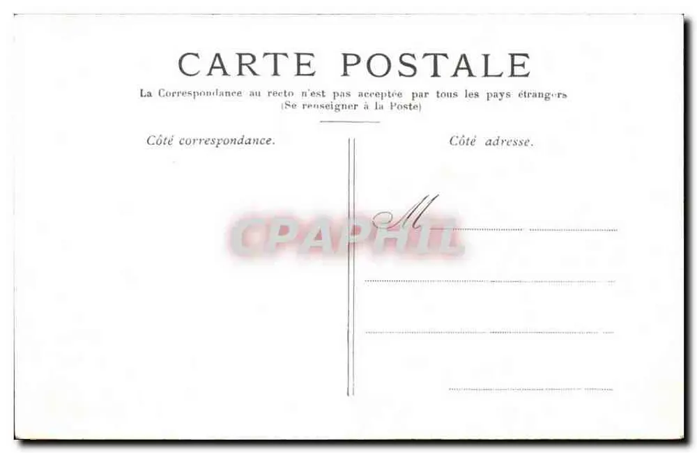 Paris — A Madeleine — Editor não identificado, número de série não visível - Verso