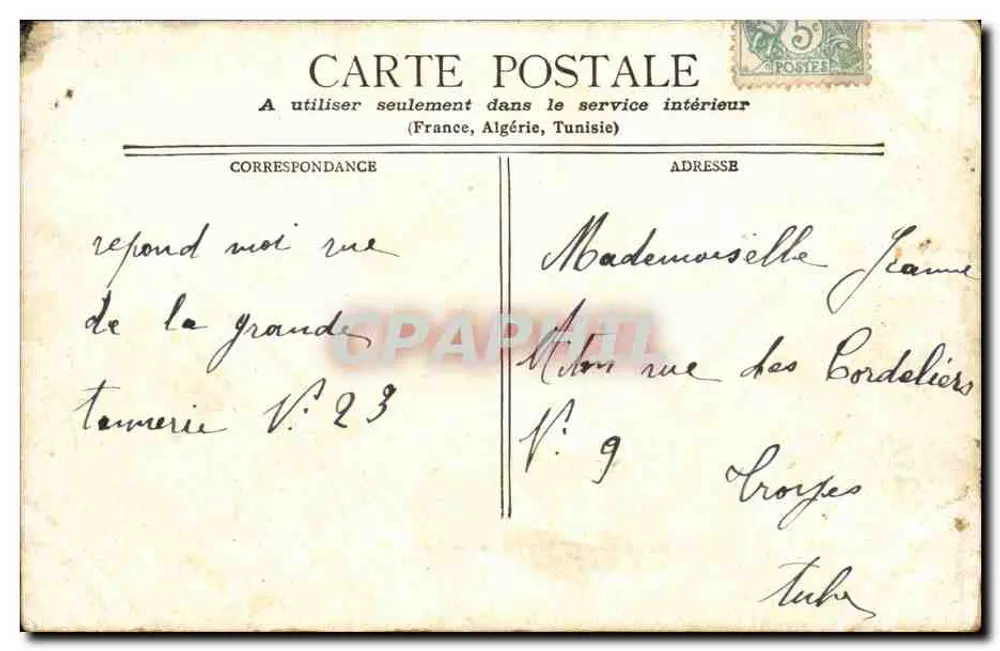 Paris - Boulevard & Porte Saint-Denis — editor não identificado, número de série não visível - Verso