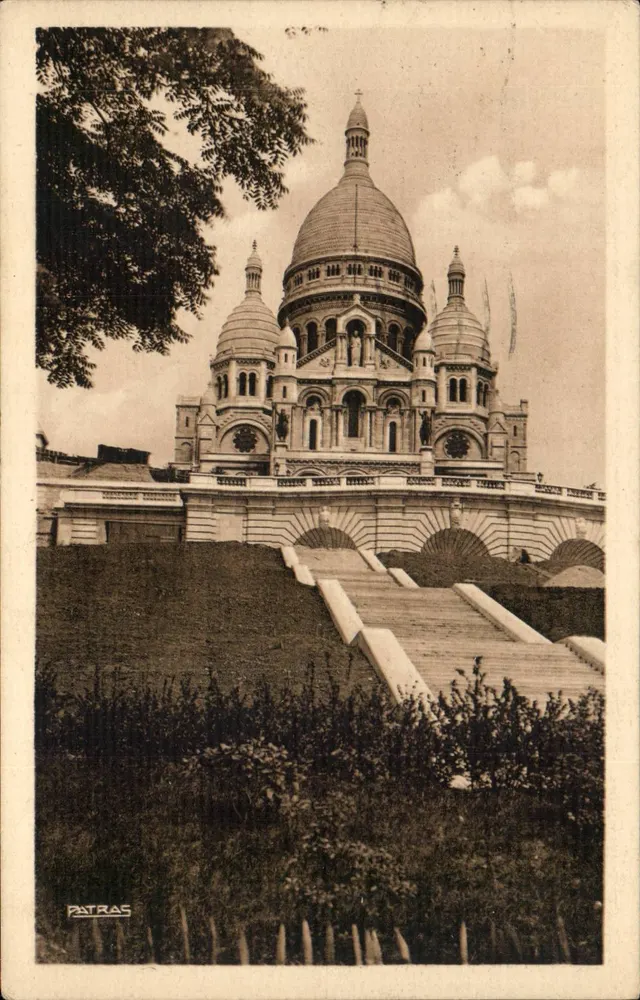 A Basílica do Sagrado Coração — Paris — editor Patras, n°23 - Frente