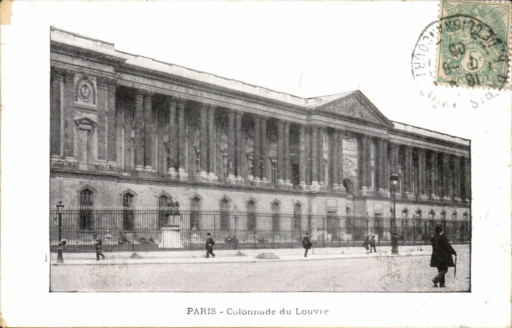 PARIS - Colunata do Louvre — editor não identificado, número de série não visível - Frente