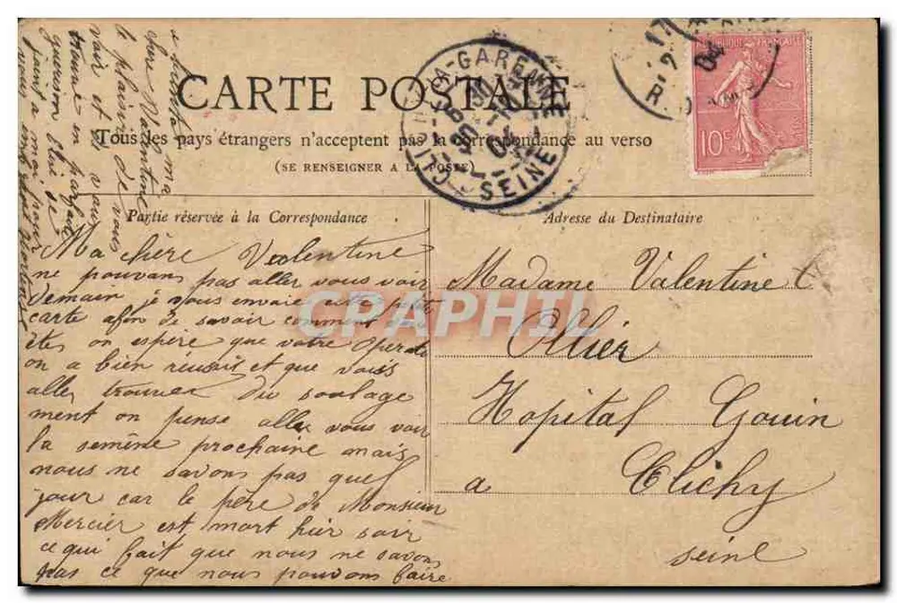 PARIS — O Grande Palácio — Coleção Petit Journal - Verso