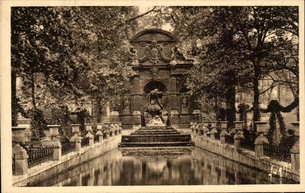 Fontaine Médicis — Jardin du Luxembourg — Éditions d'Art Vivon - Vorderseite