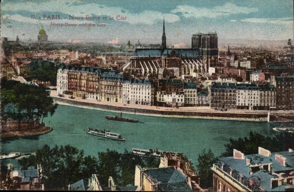 Parijs - Notre-Dame en de Cité — Antieke ansichtkaart n°10 — L’Abellie, Parijs - Voorkant