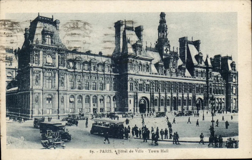 Paris - Hôtel de Ville - Town Hall — série 89, editor 'Les Belles Choses de France' - Frente