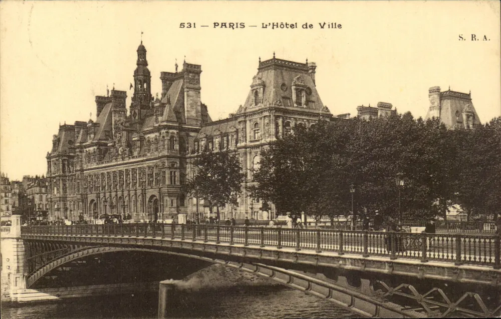 Paris — A Prefeitura — S. R. A. n° 531 - Frente