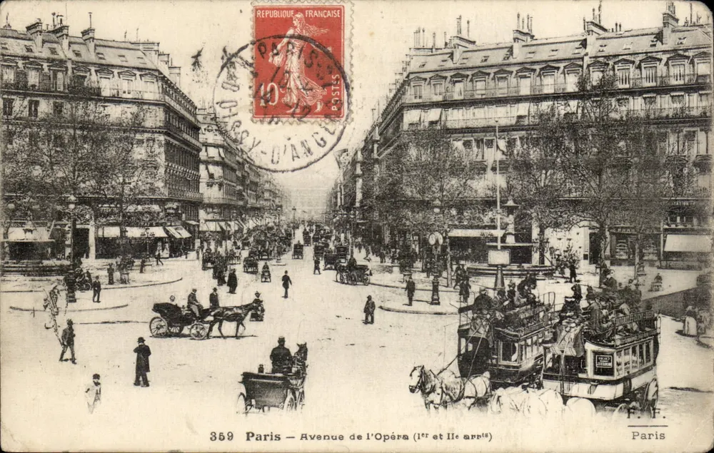 Paris — Avenue de l'Opéra (1er et IIe arrt.) — F. F. éditeur - Frente