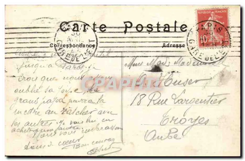 Parigi — Il ponte dell'Arcivescovado e Notre-Dame — M. J. - Verso