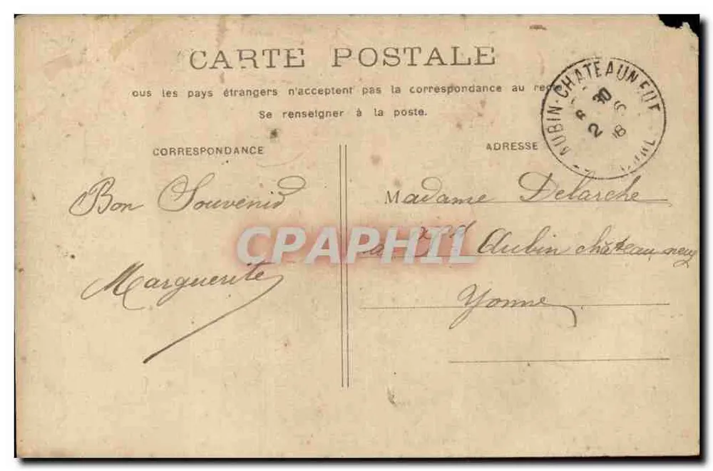 PARIS - Palácio do Luxemburgo — vista do jardim com coluna — editor não visível - Verso