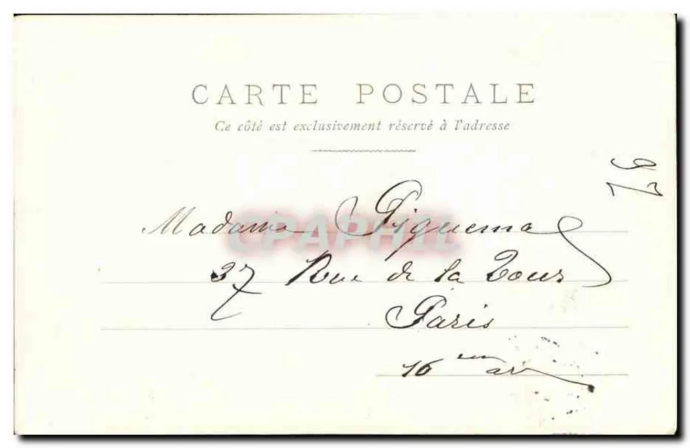 O Leão de Belfort — Paris — editor desconhecido, n° 114 - Verso