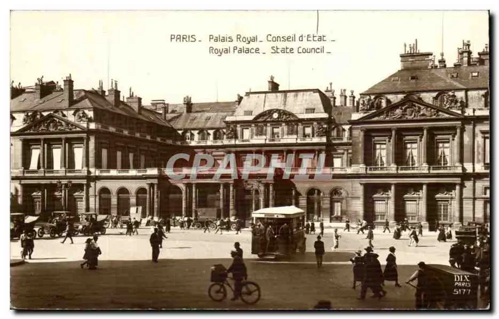 Paris - Palácio Real - Conselho de Estado — DIX PARIS 5177 - Frente