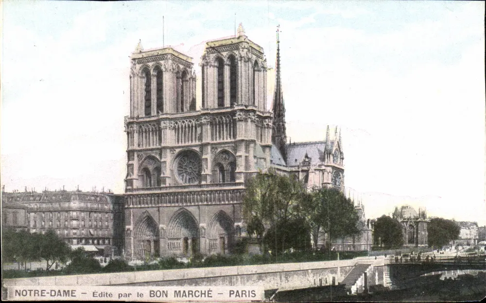 Notre-Dame — Editado pelo Bon Marché — Paris - Frente