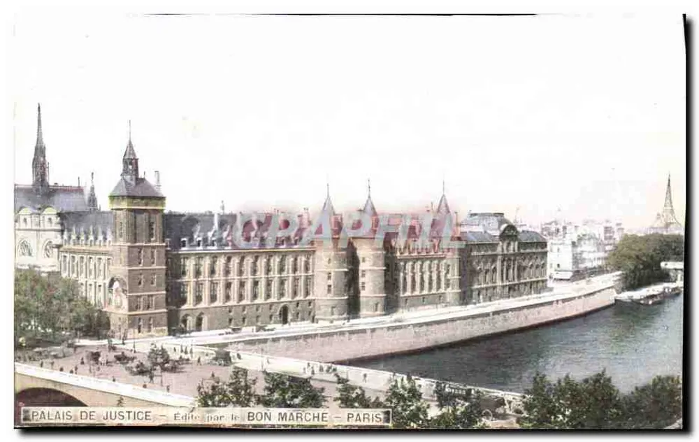 Palast der Gerechtigkeit — Paris — Verlag Le Bon Marché - Vorderseite