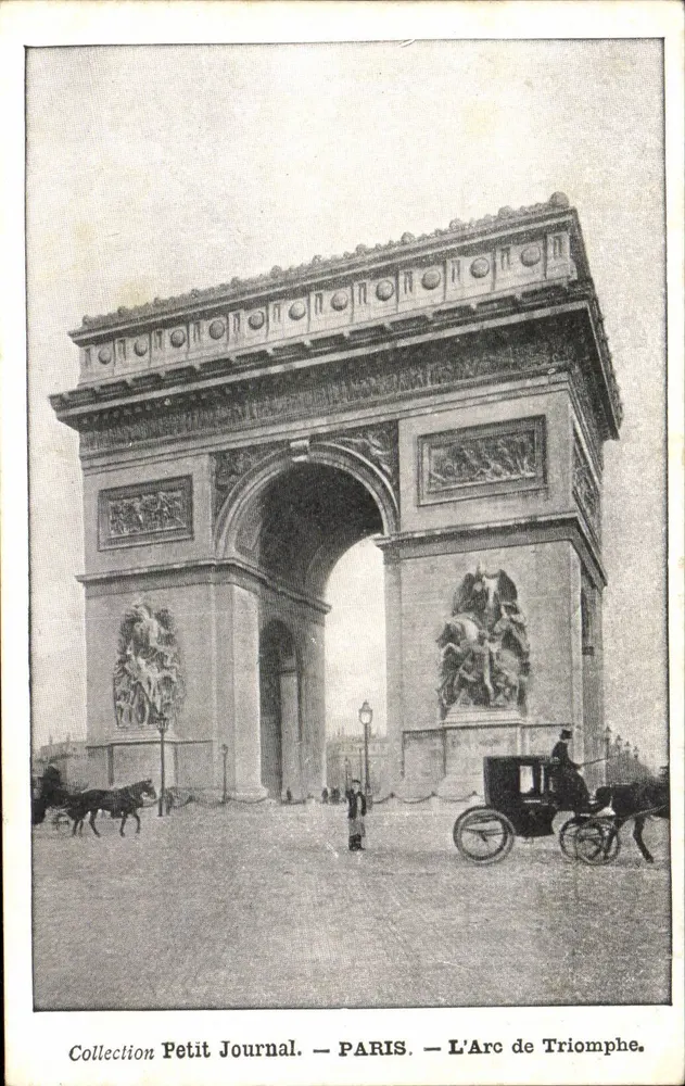 Paris — Arco do Triunfo — Coleção Petit Journal - Frente