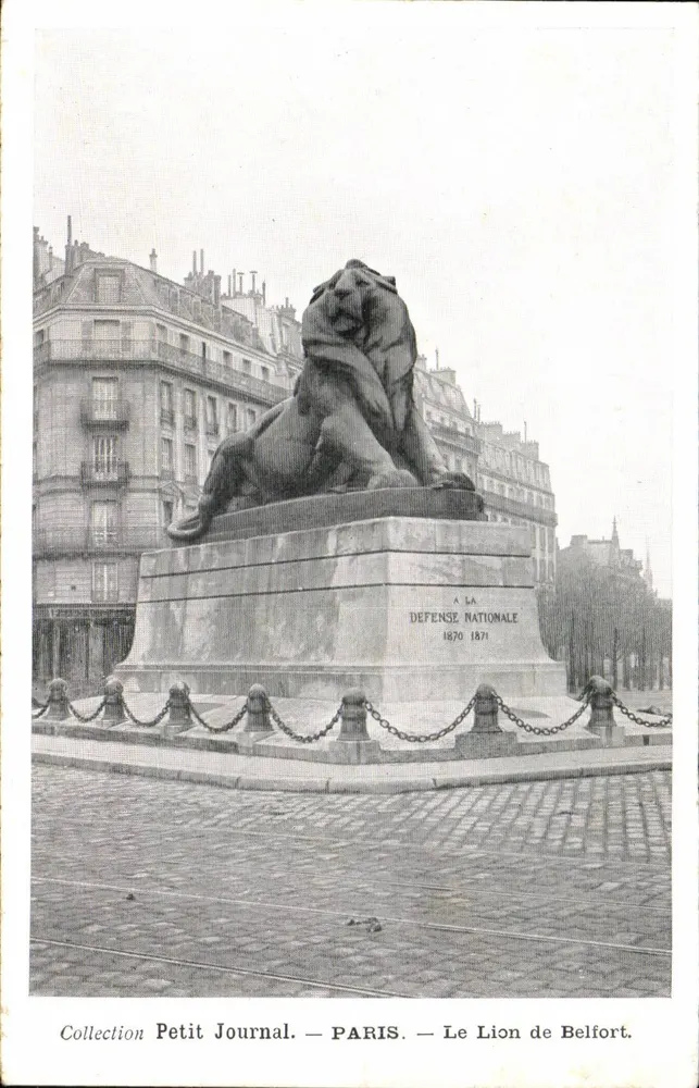 Der Löwe von Belfort — Paris — Collection Petit Journal - Vorderseite