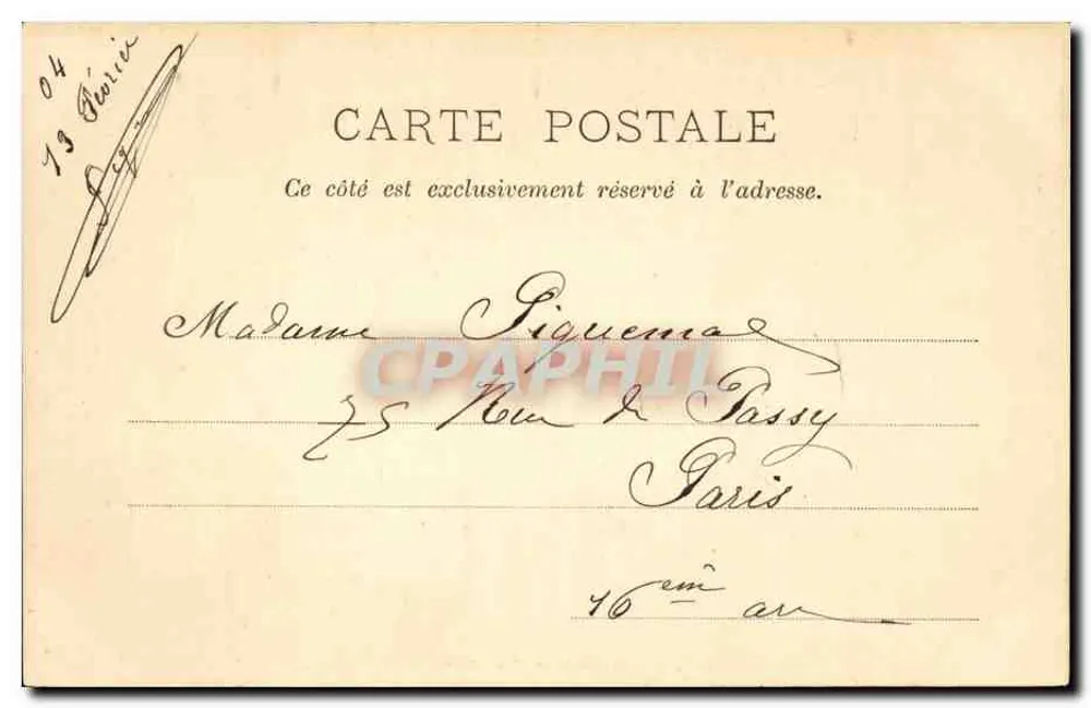 Monumento de La Fontaine no Ranelagh — Paris — P. Marmuse, Paris, n°12 - Verso