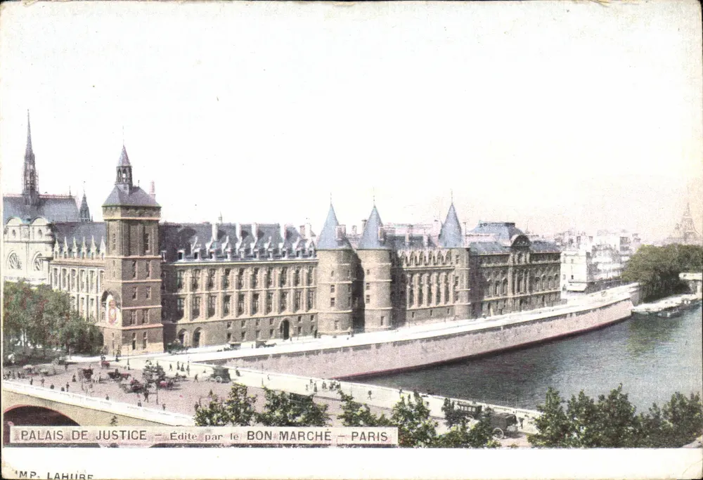 Palast der Gerechtigkeit — Paris — Herausgegeben von Le Bon Marché - Vorderseite
