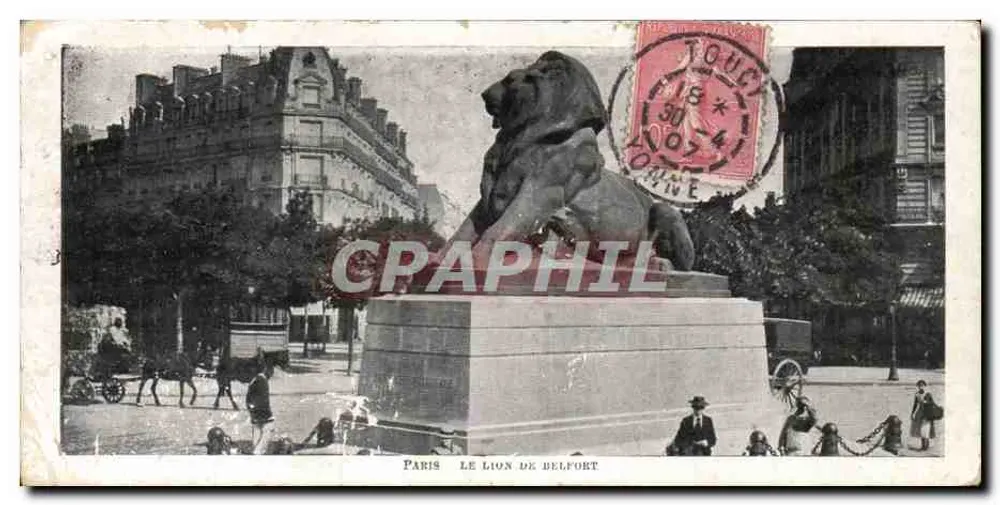 Paris — O Leão de Belfort — editor não visível - Frente