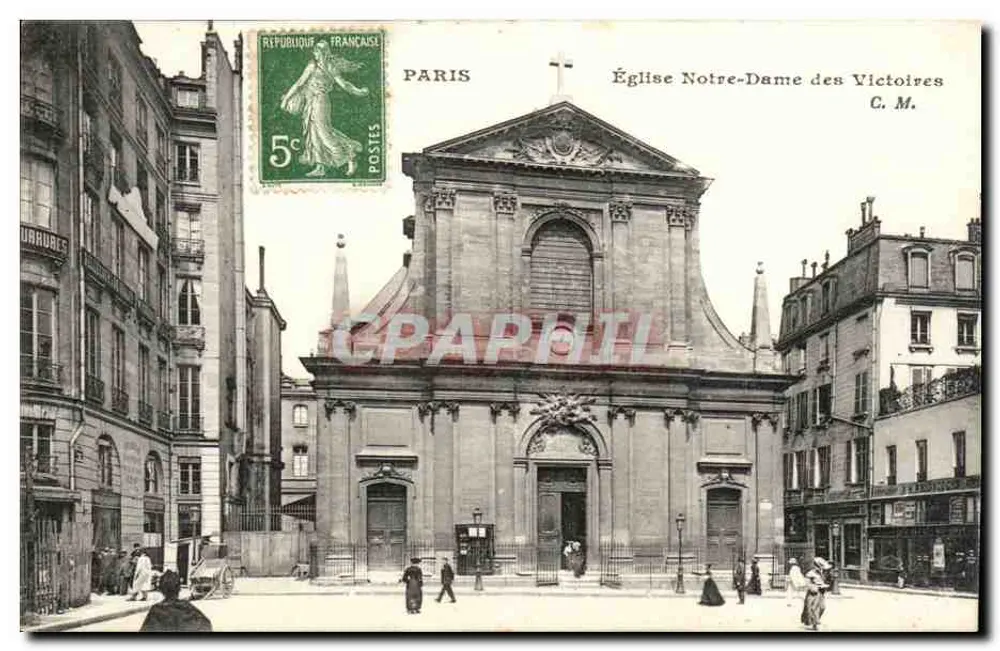 Kirche Notre-Dame des Victoires — Paris — Verlag C.M. - Vorderseite