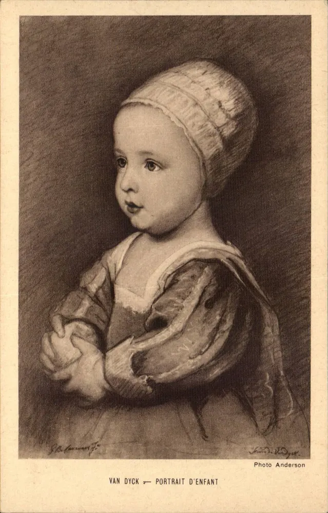 Kindergartenportrait — Van Dyck — Photo Anderson - Vorderseite