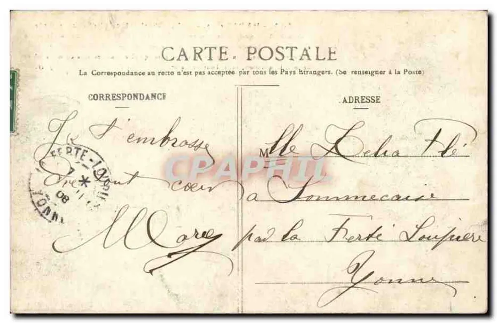 Paris (1.) - Palast der Gerechtigkeit und Conciergerie — Verlag L.H. Nr. 406 - Rückseite
