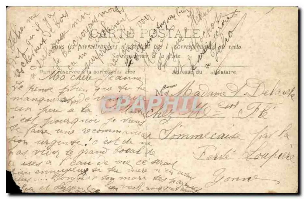 Paris - O Luxembourg - Monumento de Delacroix - Verso