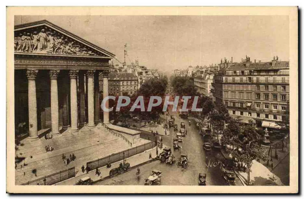 Paris - La Madeleine und die Boulevards der Madeleine — Kunstausgabe, V. V. N. - Vorderseite