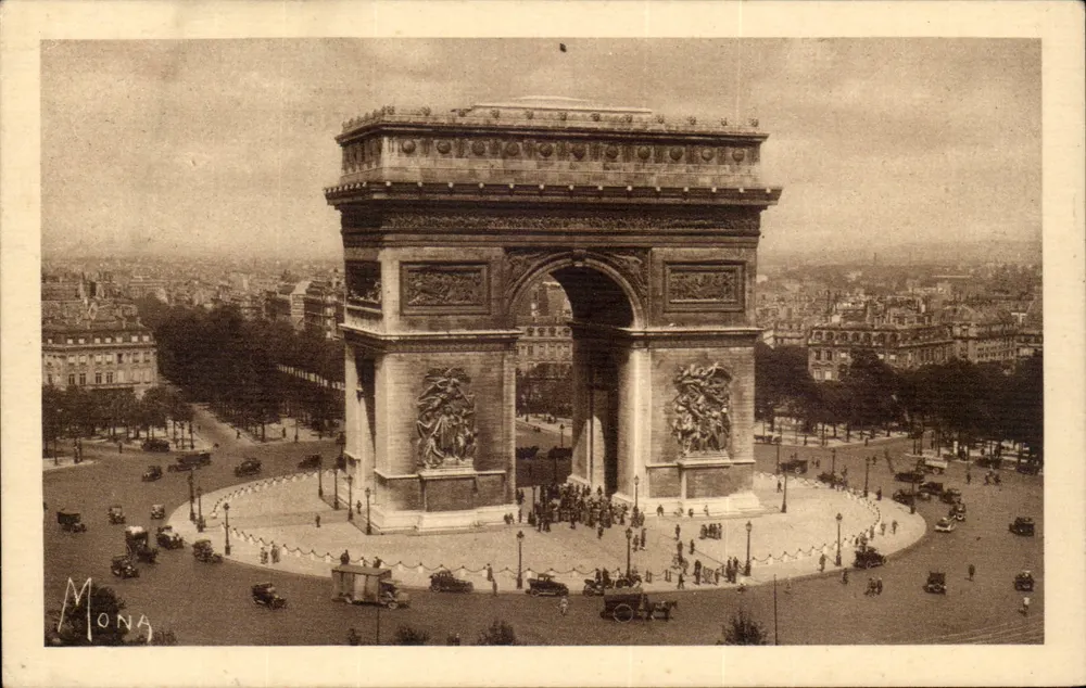 Arc de Triomphe — Place de l'Étoile — Verlag MONA, Nr. 27 - Vorderseite