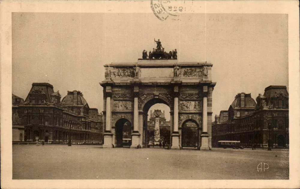 Arc de Triomphe du Carrousel — Palais du Louvre — Verlag E. Papeghil, Nr. 84 - Vorderseite