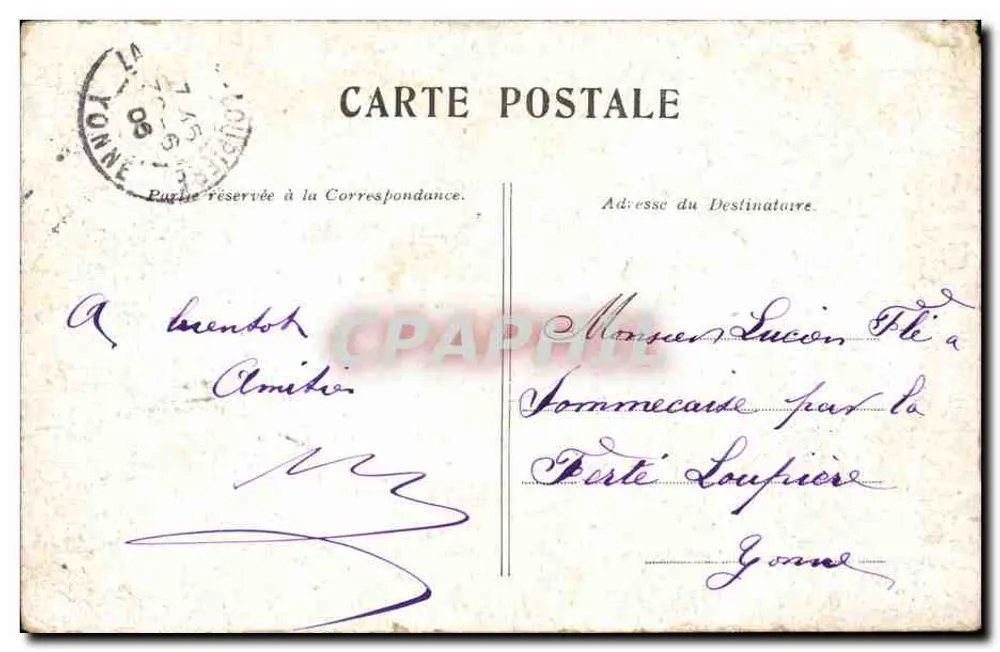Paris — Boulevard Montmartre — editor não identificado - Verso