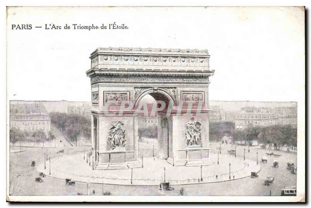 PARIS — L'Arc de Triomphe de l'Étoile. — Wydawca: Graphil, n° 16861 - Awers