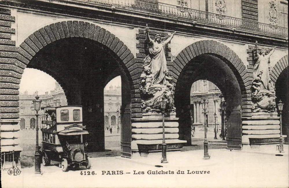 Paris — Os Guichets do Louvre — Editor E.P.D. n° 4126 - Frente