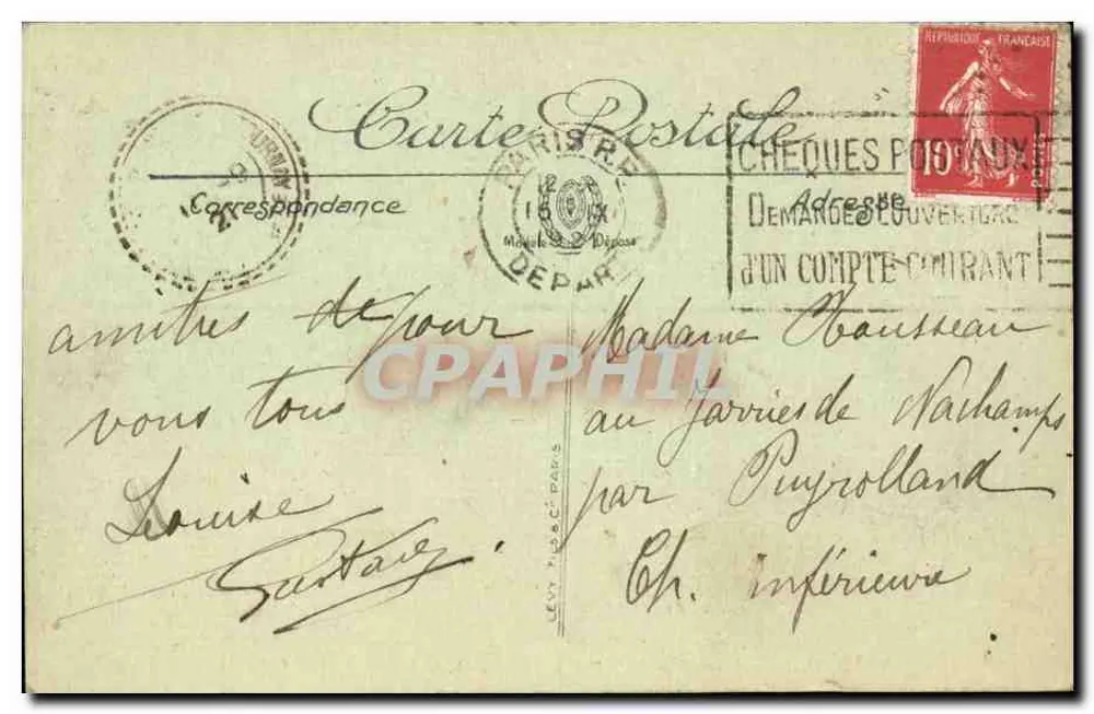 Parigi — Liceo Saint-Louis — Boulevard Saint-Michel — LL — n°1308 - Verso